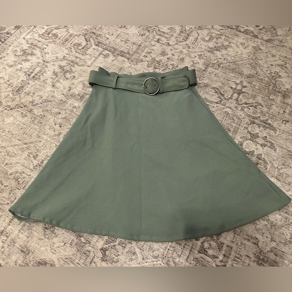 ICON Sage Belted A-Line Skirt